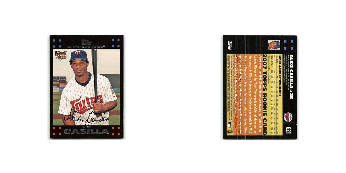 Alexi Casilla Rookie 2007 Topps #621 Minnesota Twins Baseball Card NM