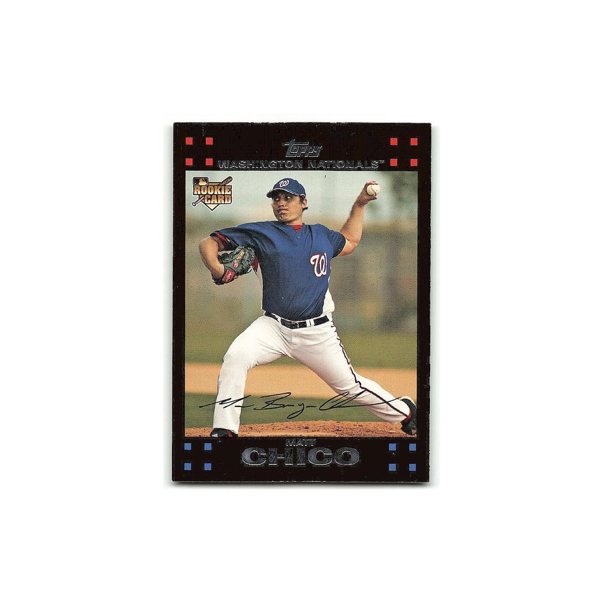 Matt Chico Rookie 2007 Topps #622 Washington Nationals Baseball Card NM