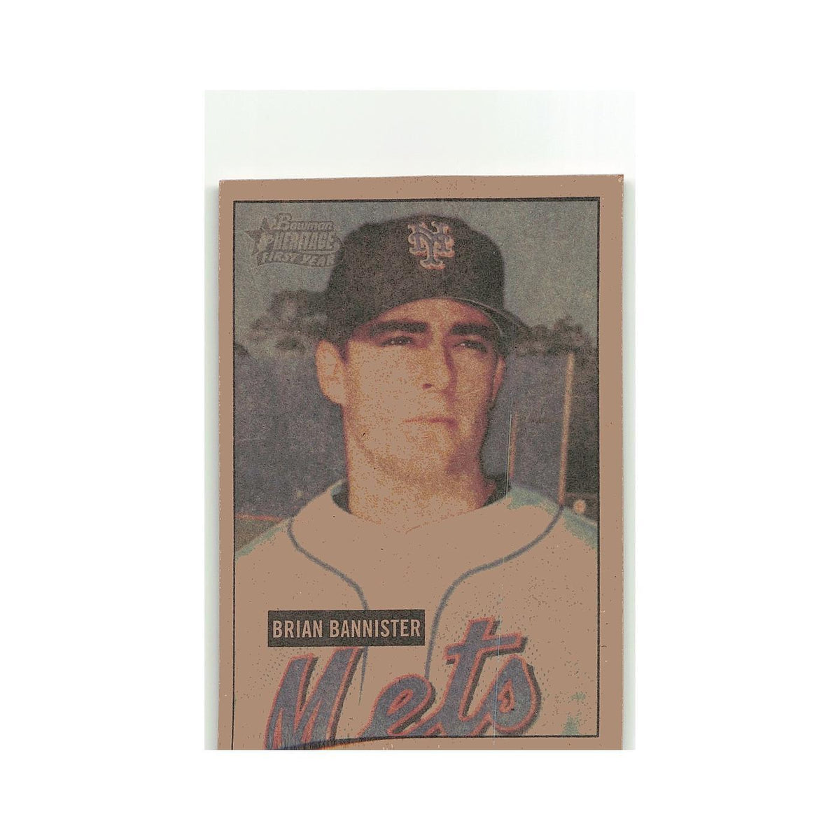 Brian Bannister Rookie variation 2005 Bowman Heritage #247 New York Mets NM