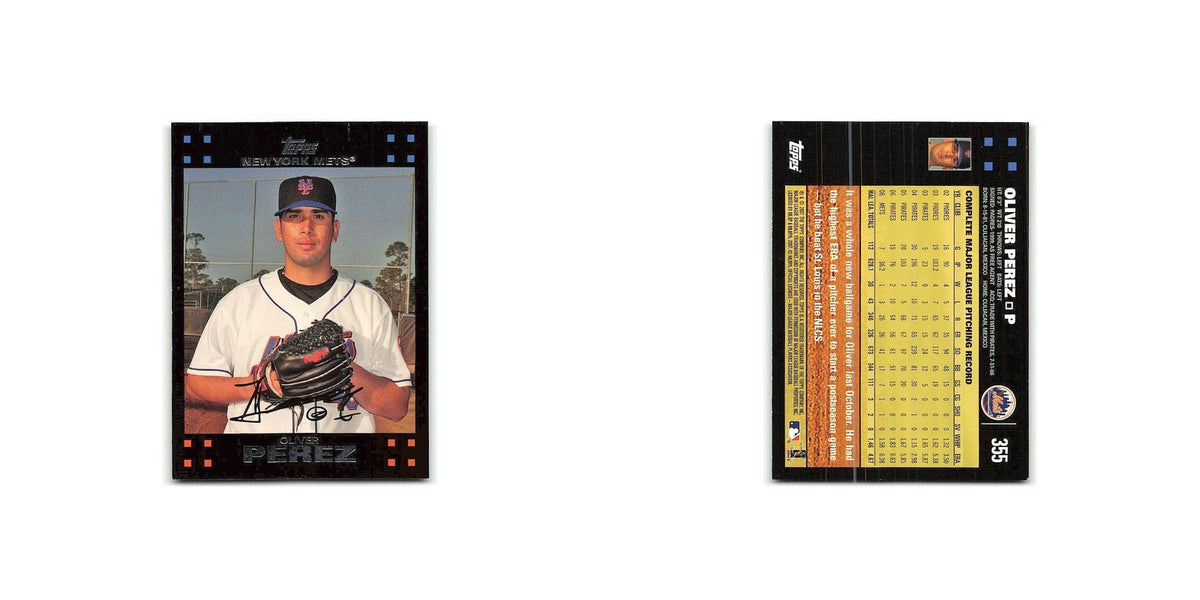 Oliver Perez 2007 Topps #355 New York Mets Baseball Card NM