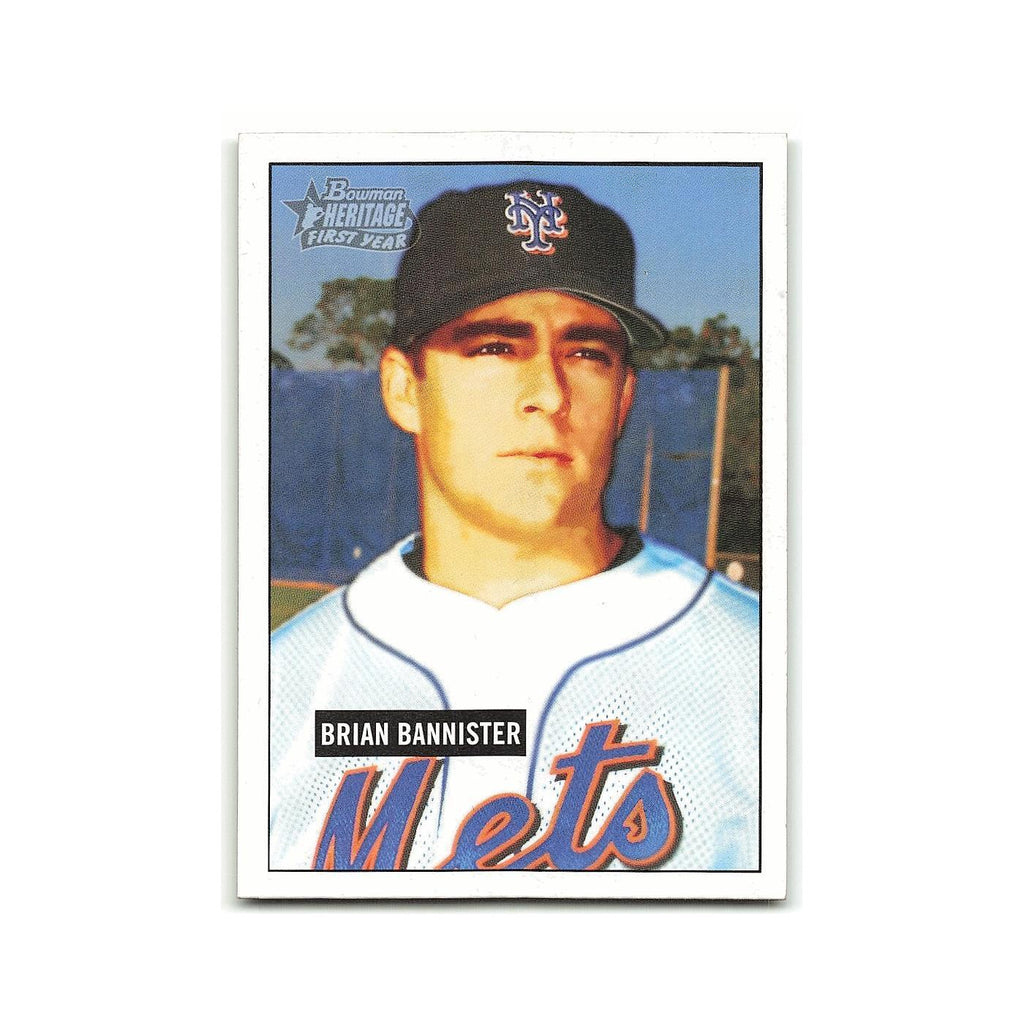 Brian Bannister Rookie 2005 Bowman Heritage #247 New York Mets Baseball Card NM