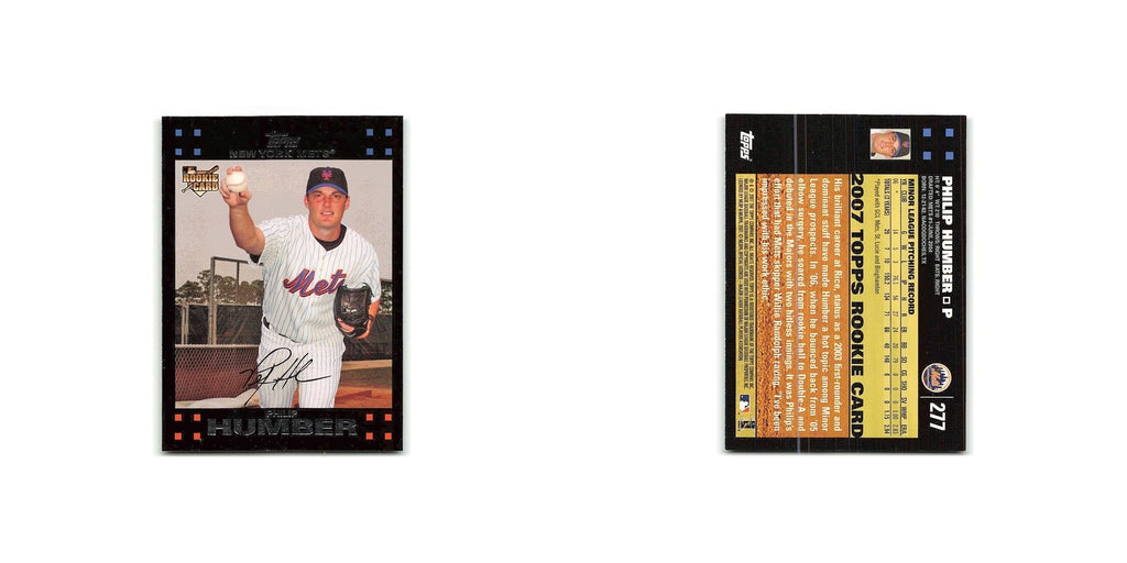 Philip Humber Rookie 2007 Topps #277 New York Mets Baseball Card NM