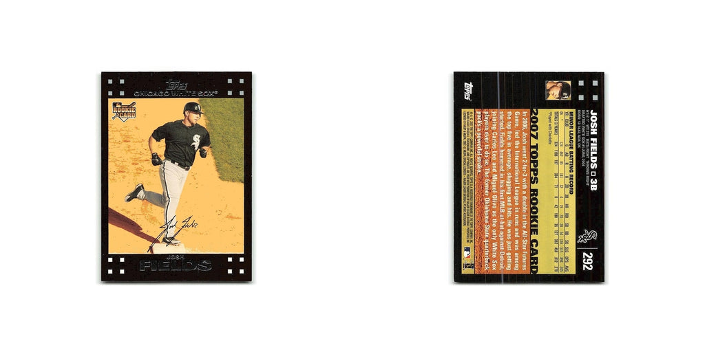 Josh Fields Rookie 2007 Topps #292 Chicago White Sox Baseball Card NM