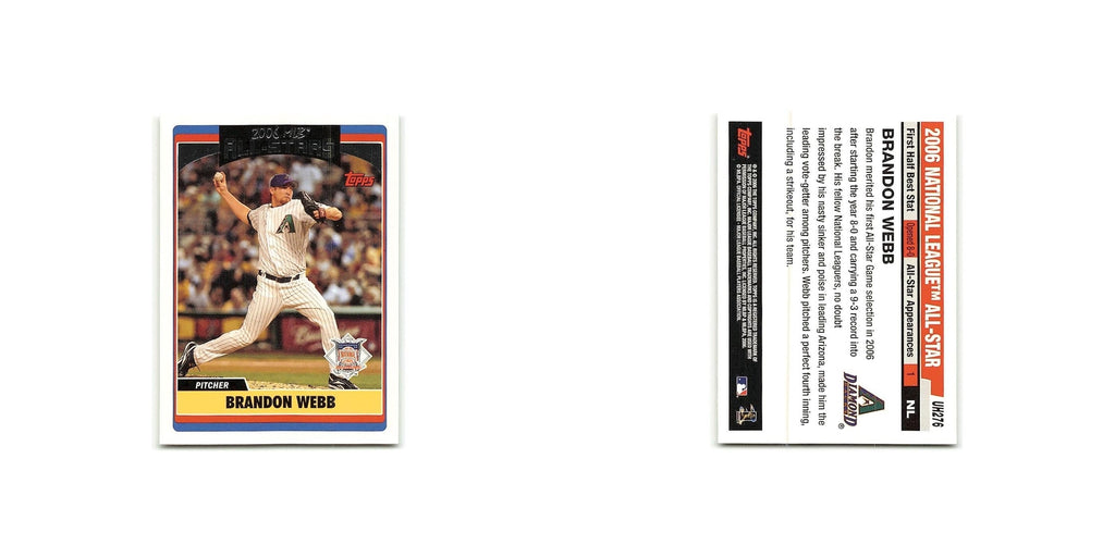 Brandon Webb 2005 Topps Updates & Highlights #UH276 Arizona Diamondbacks NM
