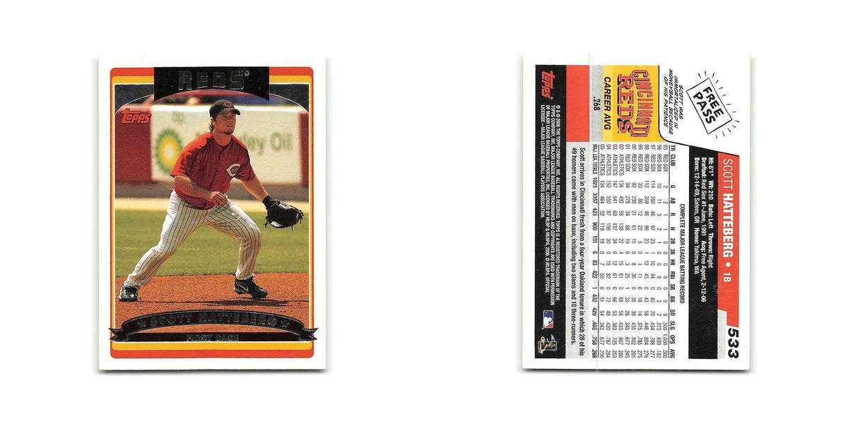 Scott Hatteberg 2006 Topps #533 Cincinnati Reds Baseball Card NM