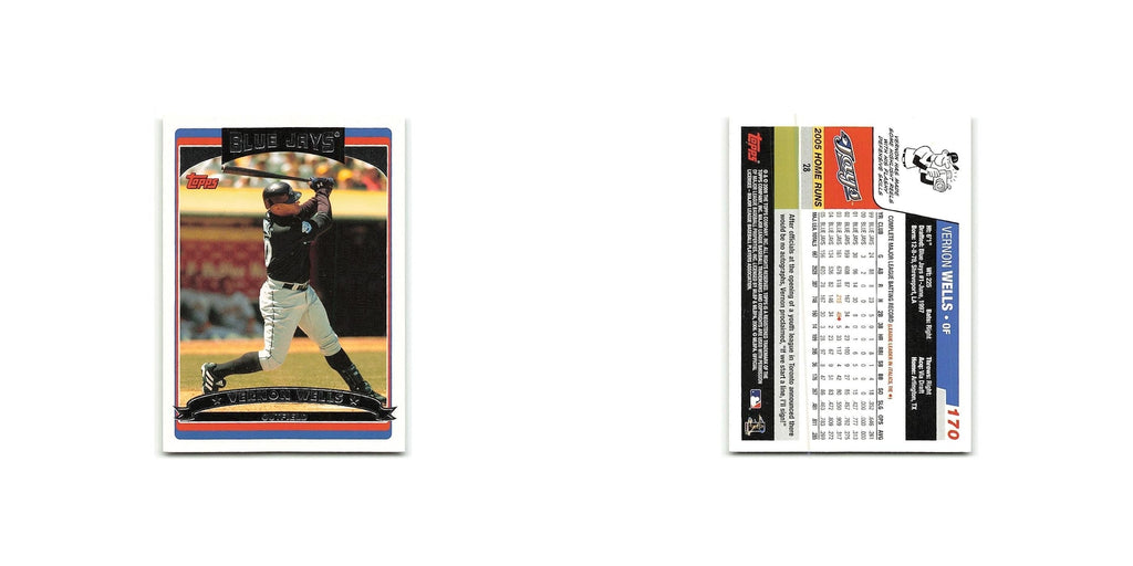 Vernon Wells 2006 Topps #170 Toronto Blue Jays Baseball Card NM