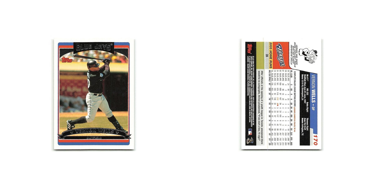 Vernon Wells 2006 Topps #170 Toronto Blue Jays Baseball Card NM