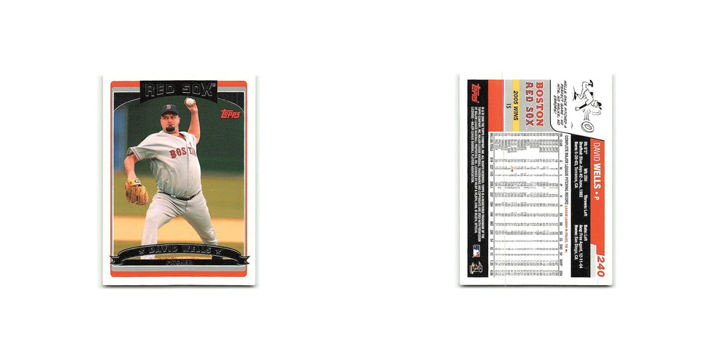 David Wells 2006 Topps #240 Boston Red Sox Baseball Card NM
