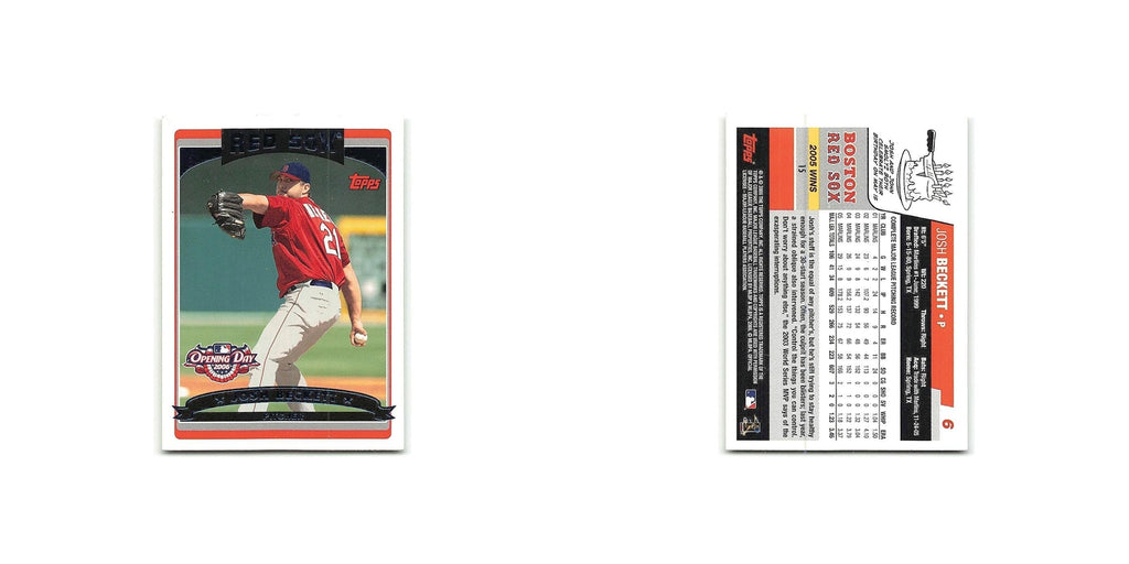 Josh Beckett 2006 Topps Opening Day #6 Boston Red Sox Baseball Card NM