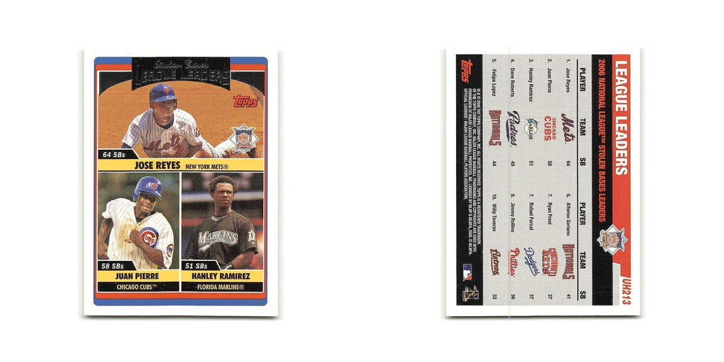 Jose Reyes Juan Pierre Hanley Ramirez 2006 Topps Updates & Highlights #UH213 NM
