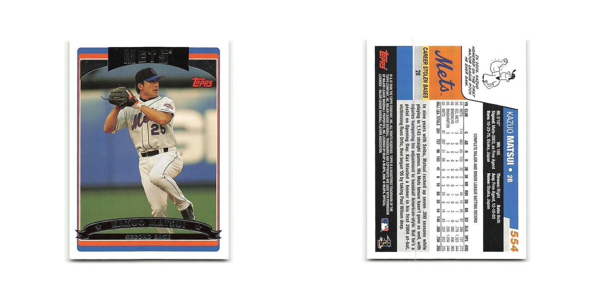 Kazuo Matsui 2006 Topps #554 New York Mets Baseball Card NM