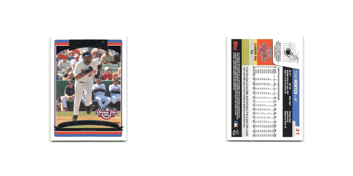 Torii Hunter 2006 Topps Opening Day #31 Minnesota Twins Baseball Card NM