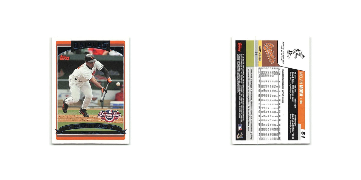 Melvin Mora 2006 Topps Opening Day #51 Baltimore Orioles Baseball Card NM