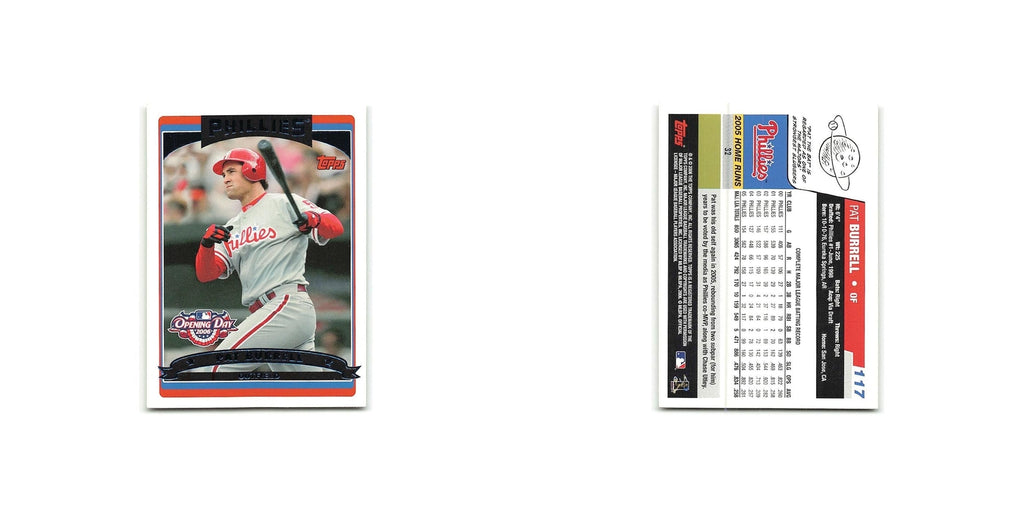 Pat Burrell 2006 Topps Opening Day #117 Philadelphia Phillies Baseball Card NM