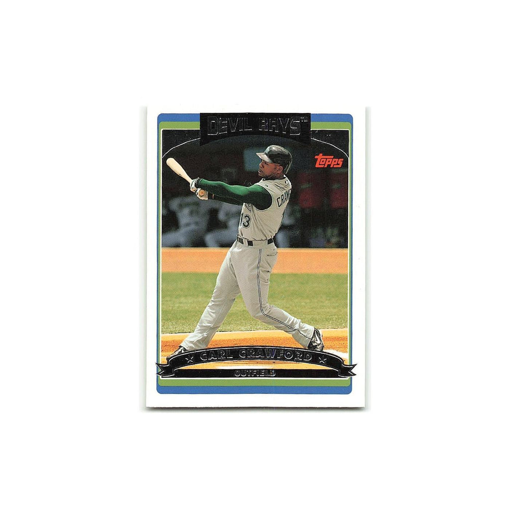 Carl Crawford 2006 Topps #5 Tampa Bay Devil Rays Baseball Card NM
