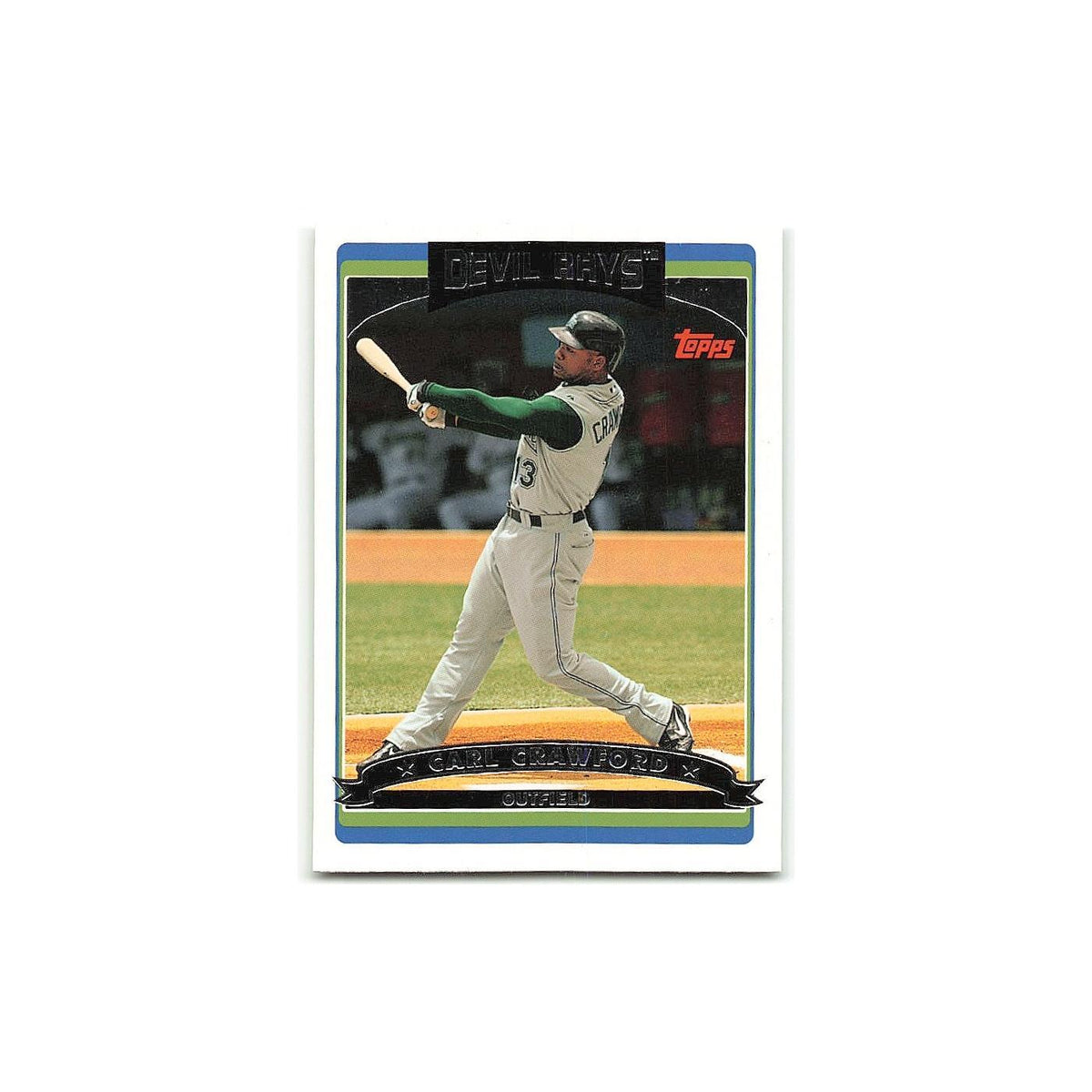 Carl Crawford 2006 Topps #5 Tampa Bay Devil Rays Baseball Card NM