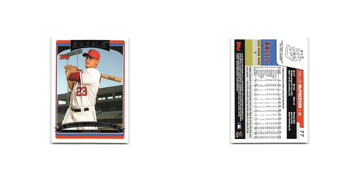 Dallas McPherson 2006 Topps #77 Los Angeles Angels Baseball Card NM