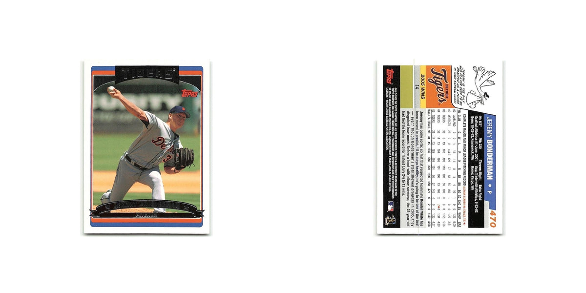 Jeremy Bonderman 2006 Topps #470 Detroit Tigers Baseball Card NM