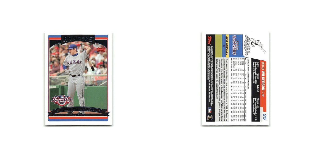 Brad Wilkerson 2006 Topps Opening Day #35 Texas Rangers Baseball Card NM