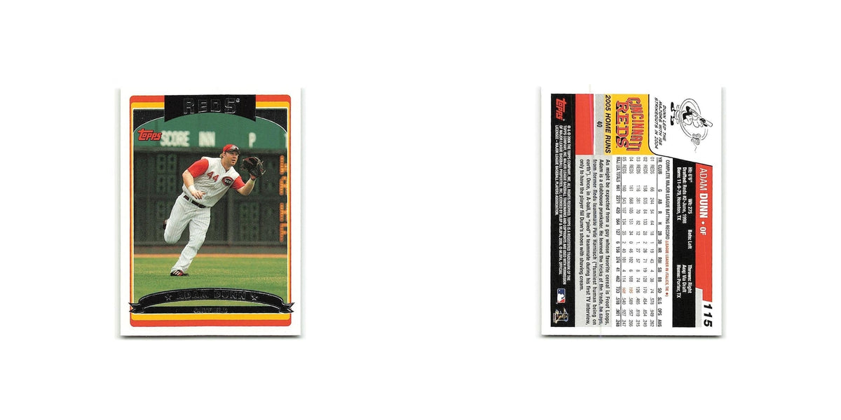 Adam Dunn 2006 Topps #115 Cincinnati Reds Baseball Card NM