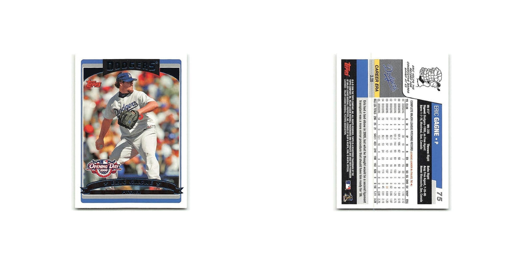 Eric Gagne 2006 Topps Opening Day #75 Los Angeles Dodgers Baseball Card NM