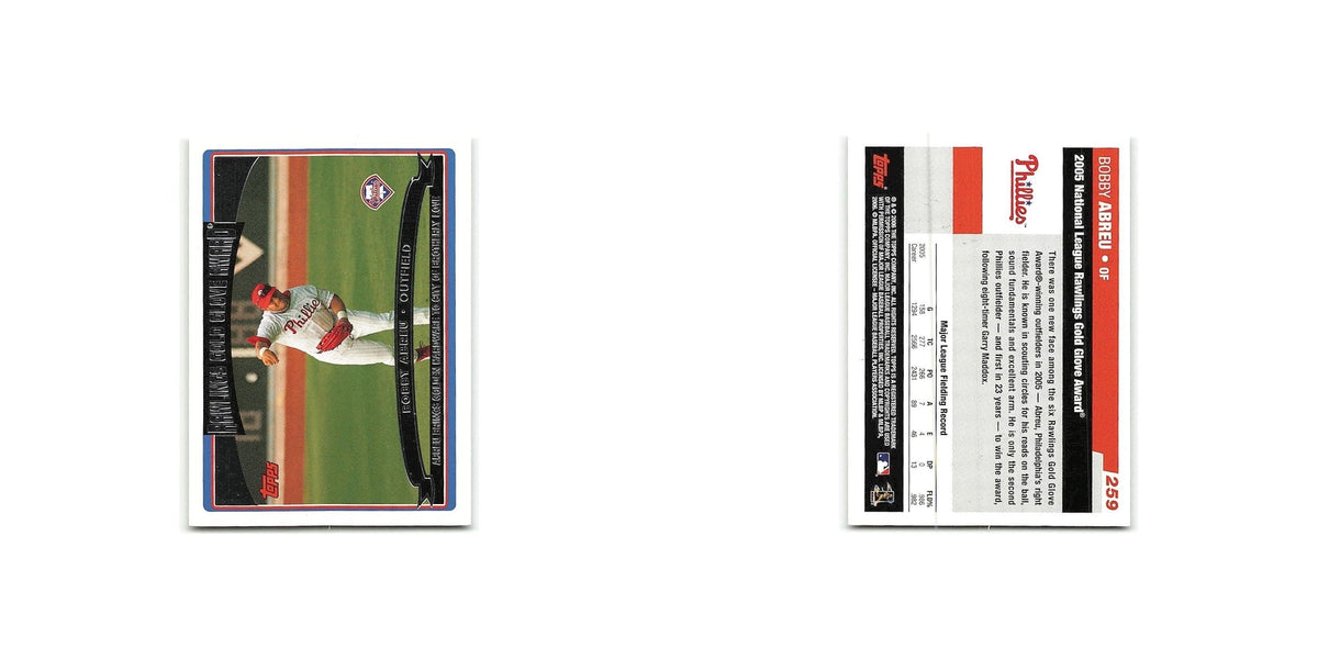 Bobby Abreu 2006 Topps #259 Philadelphia Phillies Baseball Card NM