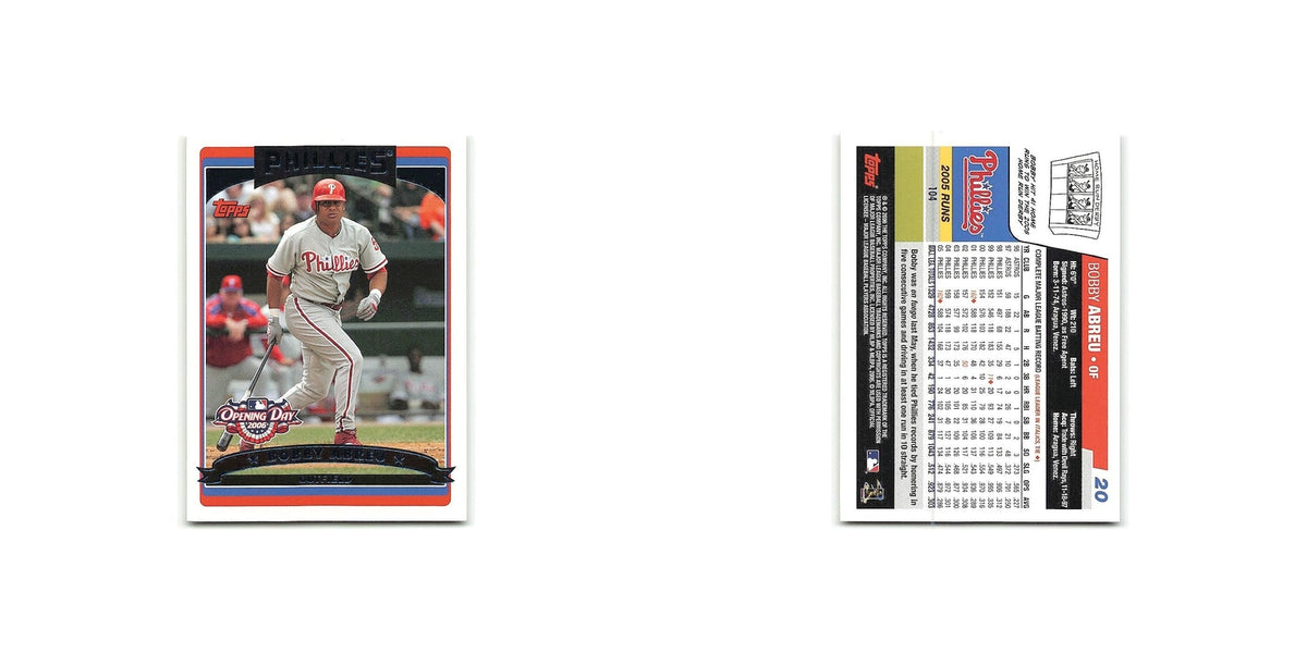 Bobby Abreu 2006 Topps Opening Day #20 Philadelphia Phillies Baseball Card NM
