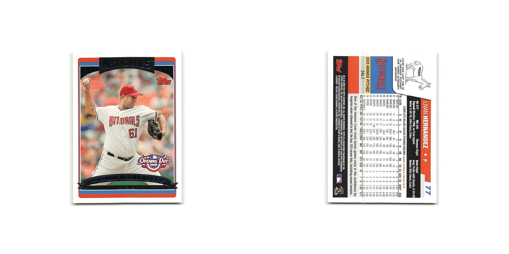 Livan Hernandez 2006 Topps Opening Day #77 Washington Nationals Baseball Card NM
