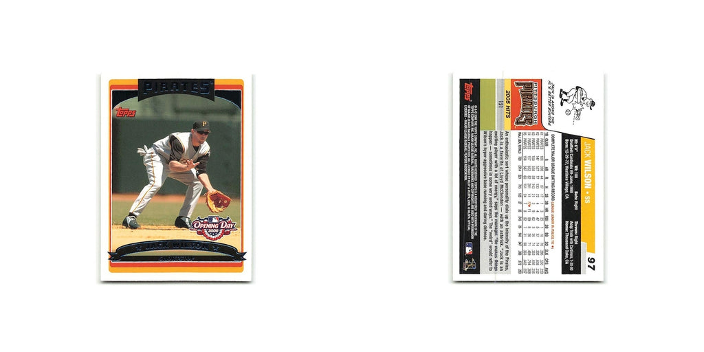 Jack Wilson 2006 Topps Opening Day #97 Pittsburgh Pirates Baseball Card NM