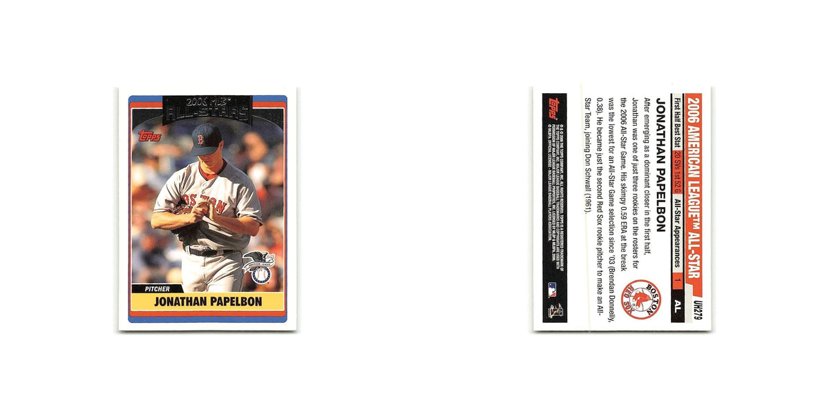 Jonathan Papelbon 2006 Topps Updates & Highlights #UH279 Boston Red Sox NM
