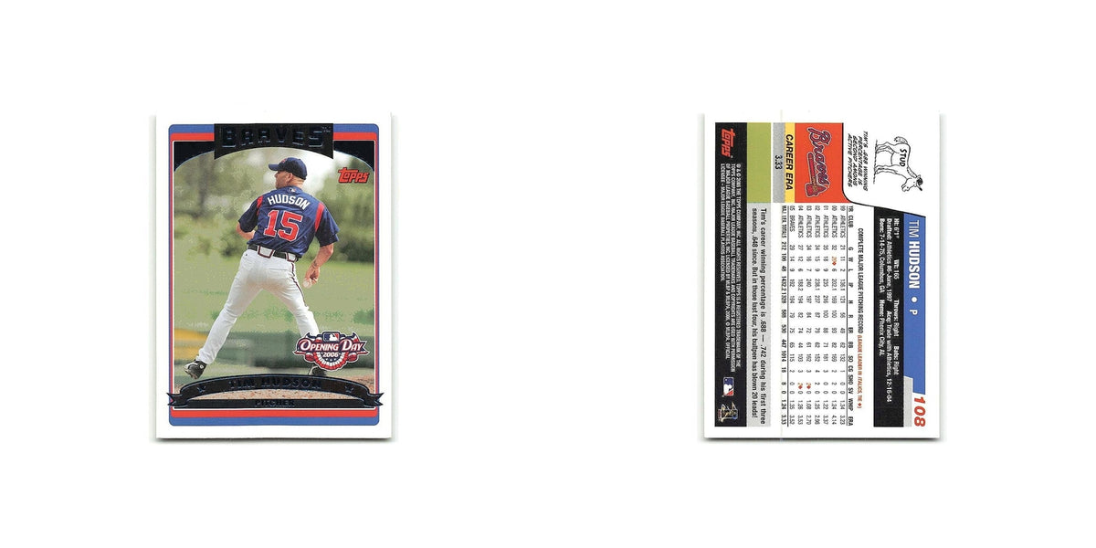 Tim Hudson 2006 Topps Opening Day #108 Atlanta Braves Baseball Card NM