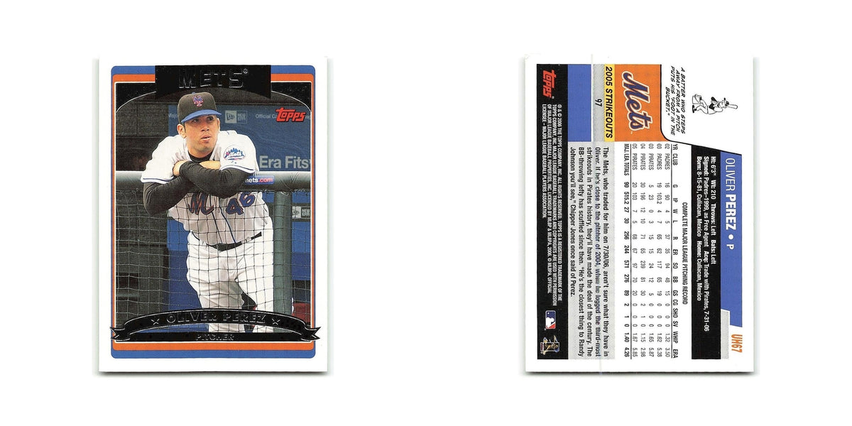 Oliver Perez 2006 Topps Updates & Highlights #UH67 New York Mets NM