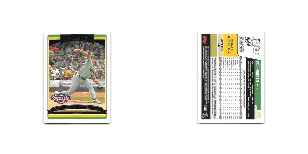 Rich Harden 2006 Topps Opening Day #88 Oakland Athletics Baseball Card NM
