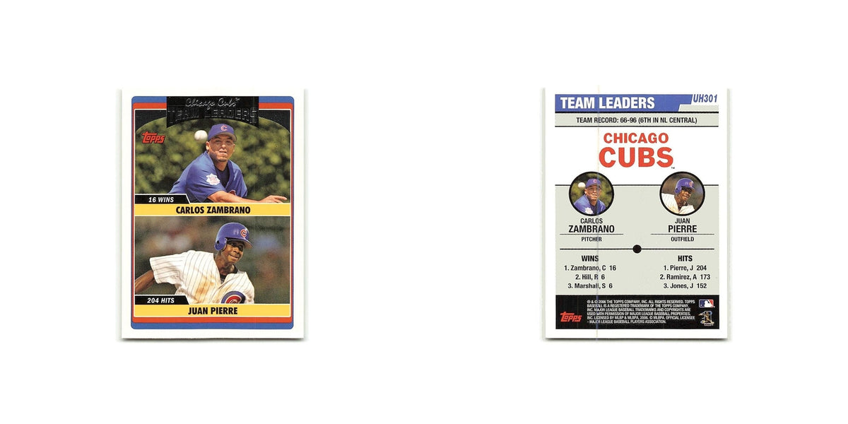Carlos Zambrano  Juan Pierre 2006 Topps Updates & Highlights #UH301 Cubs NM