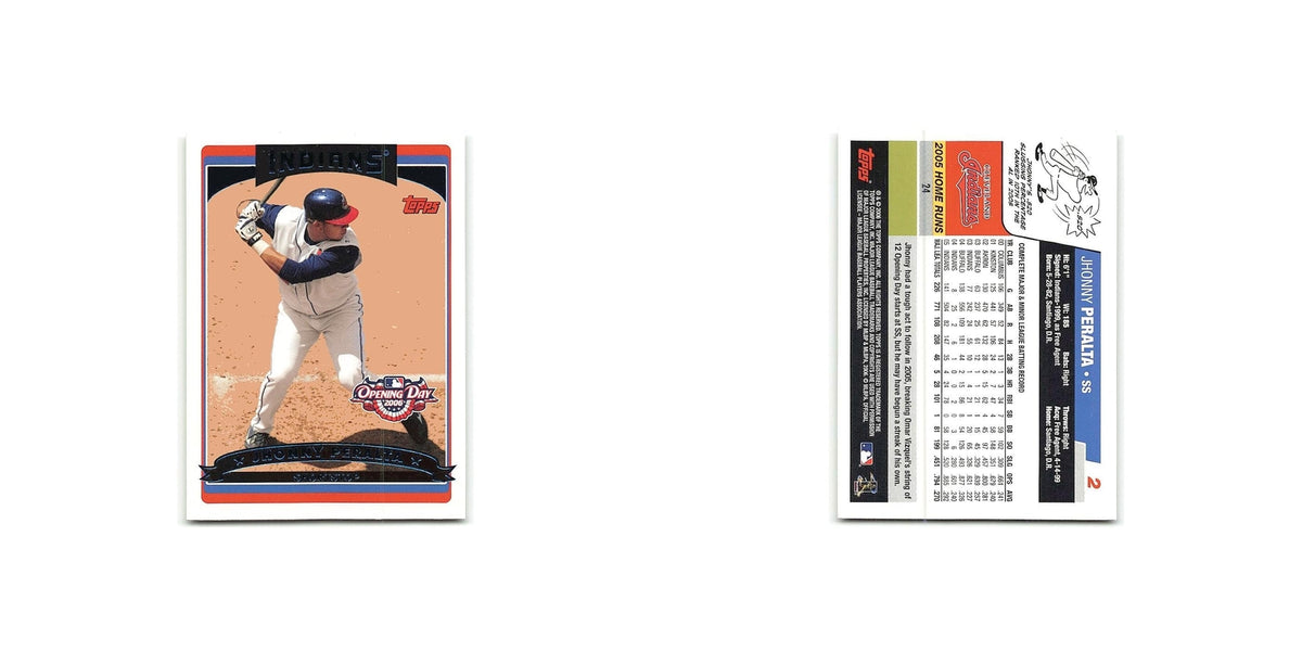 Jhonny Peralta 2006 Topps Opening Day #2 Cleveland Indians Baseball Card NM