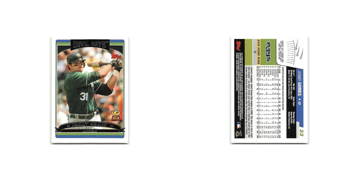 Jonny Gomes Gold Cup 2006 Topps #23 Tampa Bay Devil Rays Baseball Card NM
