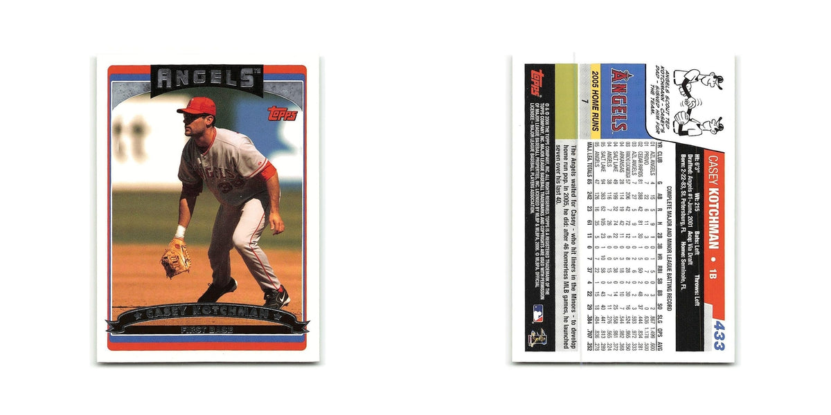Casey Kotchman 2006 Topps #433 Los Angeles Angels Baseball Card NM