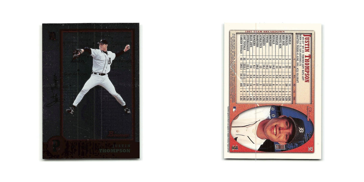 Justin Thompson 1998 Bowman #32 Detroit Tigers Baseball Card NM