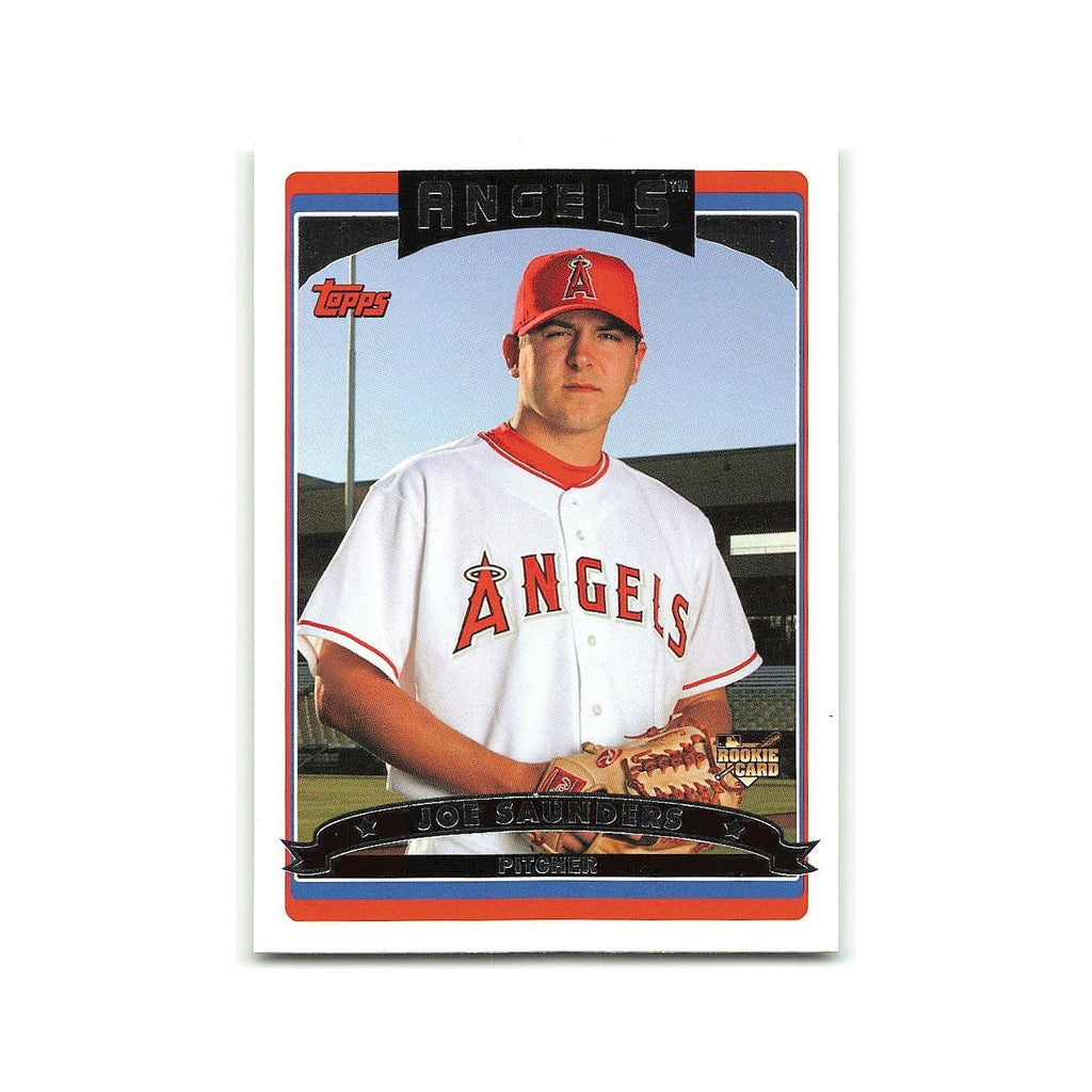 Joe Saunders Rookie 2006 Topps #311 Los Angeles Angels Baseball Card NM