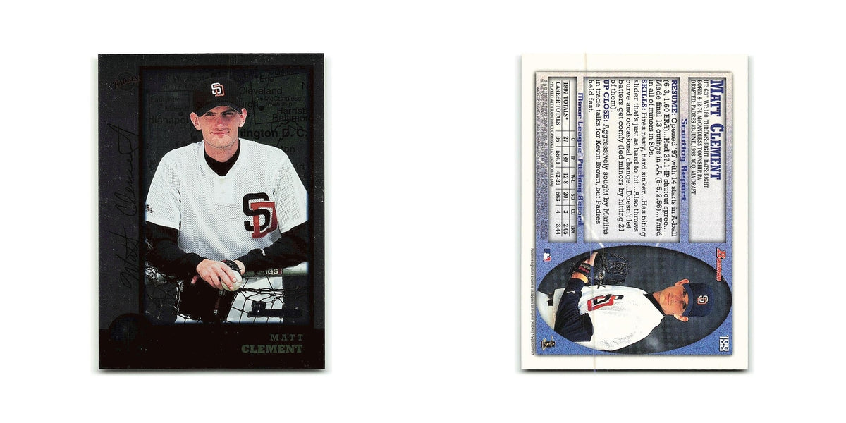 Matt Clement 1998 Bowman #188 San Diego Padres Baseball Card NM