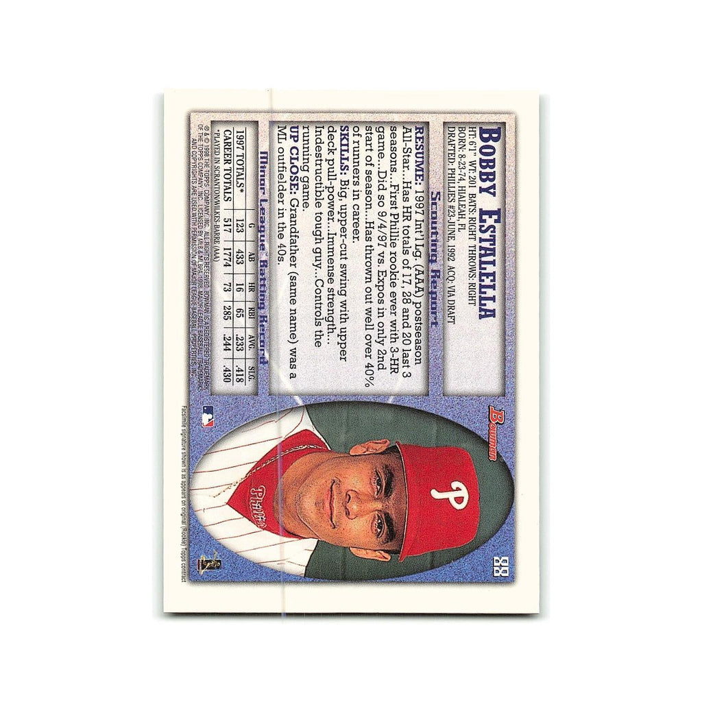 Bobby Estalella 1998 Bowman #88 Philadelphia Phillies Baseball Card NM
