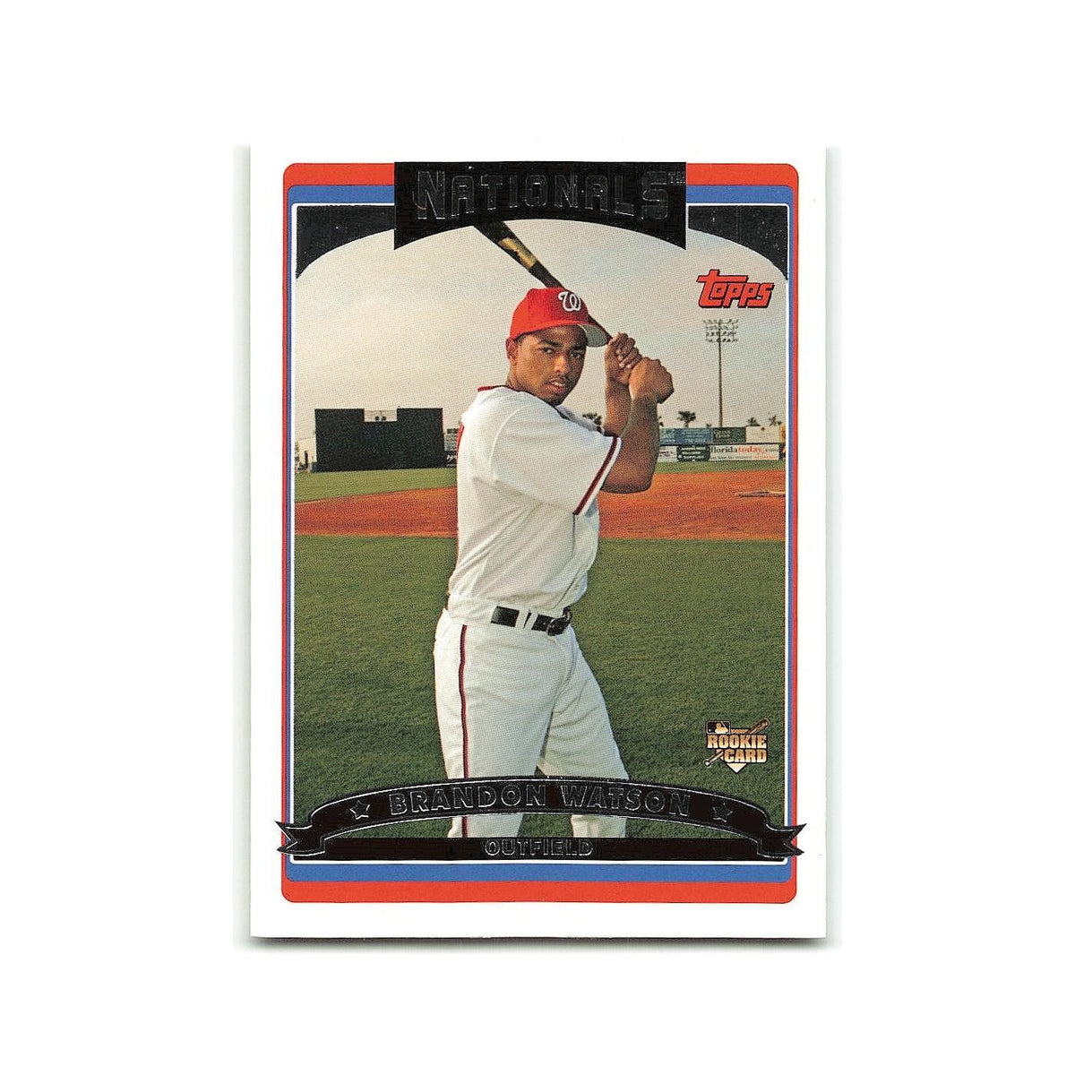 Brandon Watson Rookie 2006 Topps #324 Washington Nationals Baseball Card NM