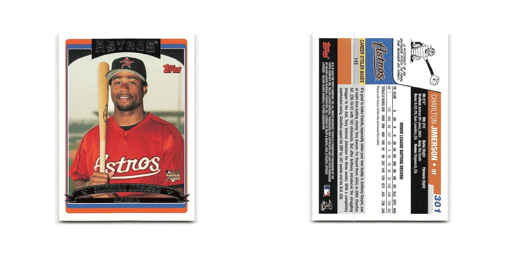 Charlton Jimerson Rookie 2006 Topps #301 Houston Astros Baseball Card NM