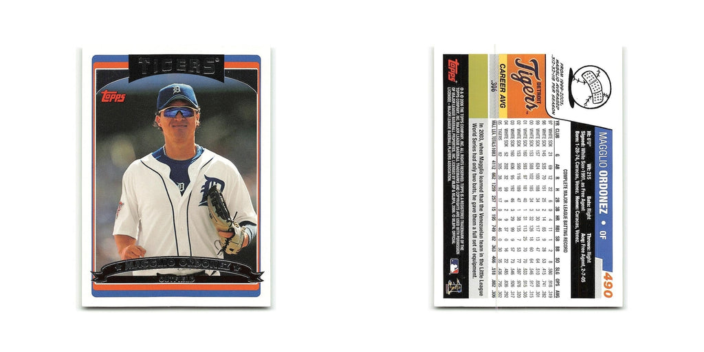 Magglio Ordonez 2006 Topps #490 Detroit Tigers Baseball Card NM