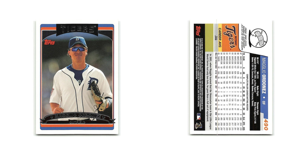 Magglio Ordonez 2006 Topps #490 Detroit Tigers Baseball Card NM