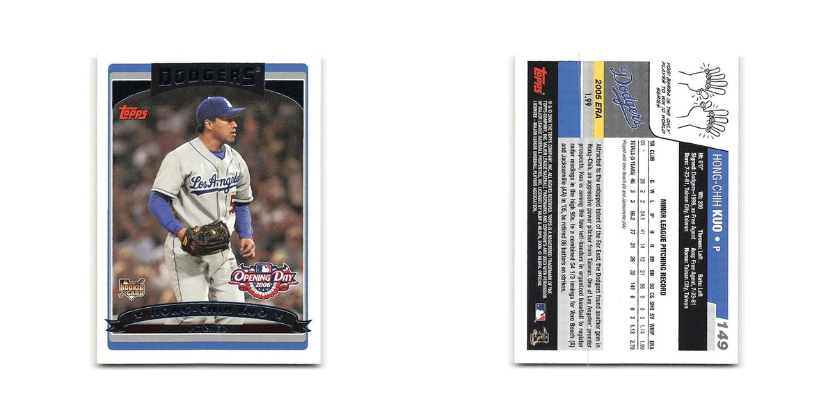 Hong-Chih Kuo Rookie 2006 Topps Opening Day #149 Los Angeles Dodgers NM