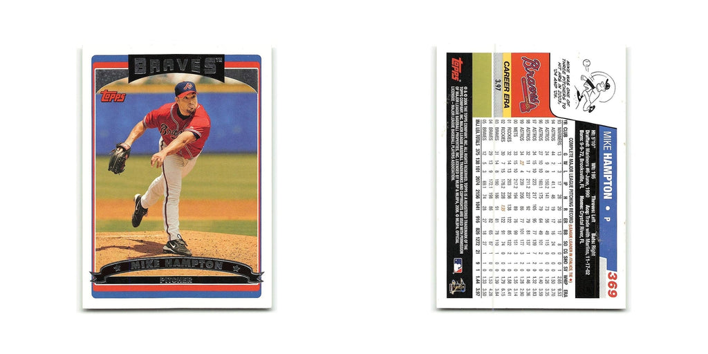 Mike Hampton 2006 Topps #369 Atlanta Braves Baseball Card NM