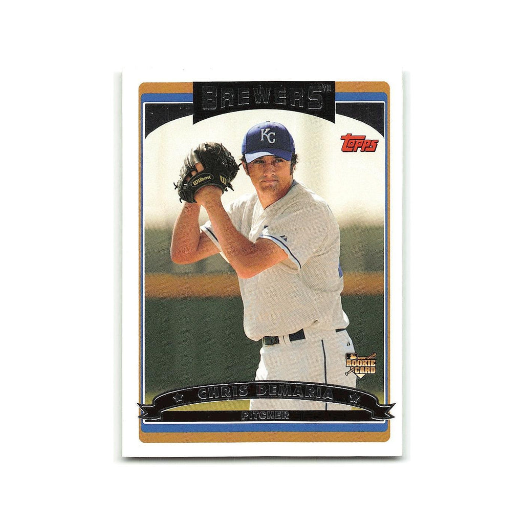 Chris DeMaria Rookie 2006 Topps #317 Milwaukee Brewers Baseball Card NM
