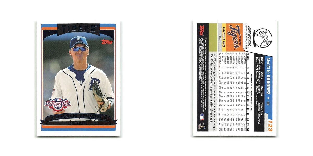 Magglio Ordonez 2006 Topps Opening Day #123 Detroit Tigers Baseball Card NM