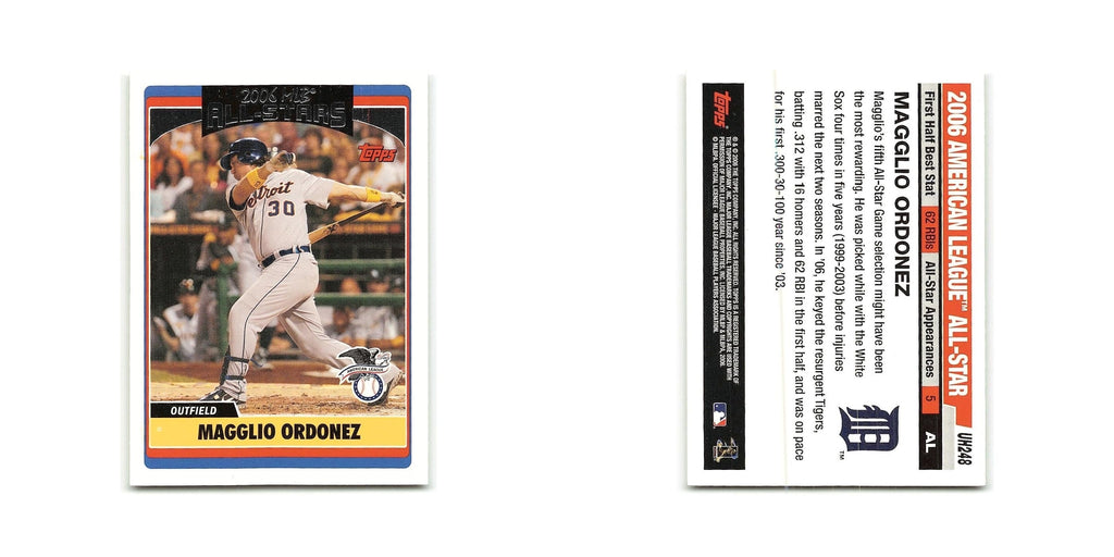 Magglio Ordonez 2006 Topps Updates & Highlights #UH248 Detroit Tigers NM